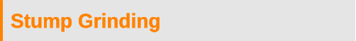 Tree Stump Grinding